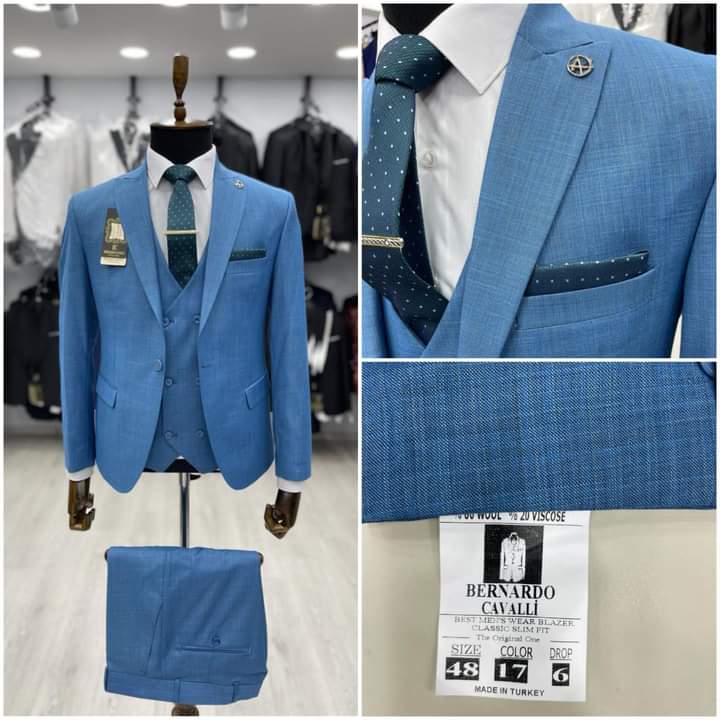 Light Blue 3 PC suit