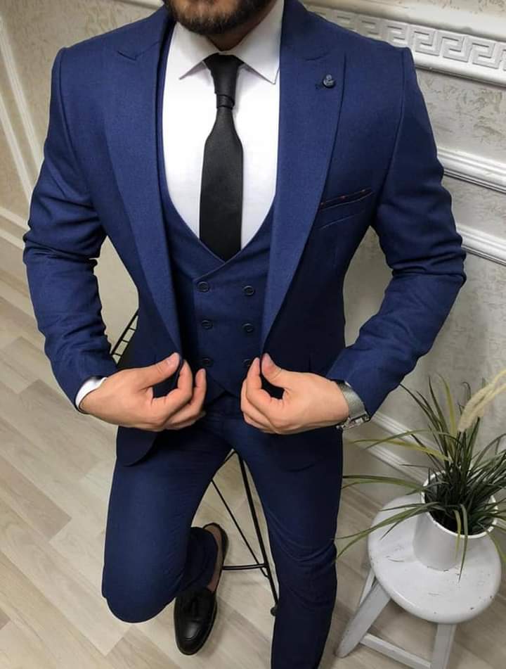 Navy blue 3pc suit
