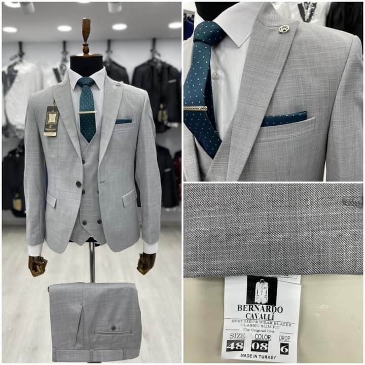 Ashy grey 3pc Suit