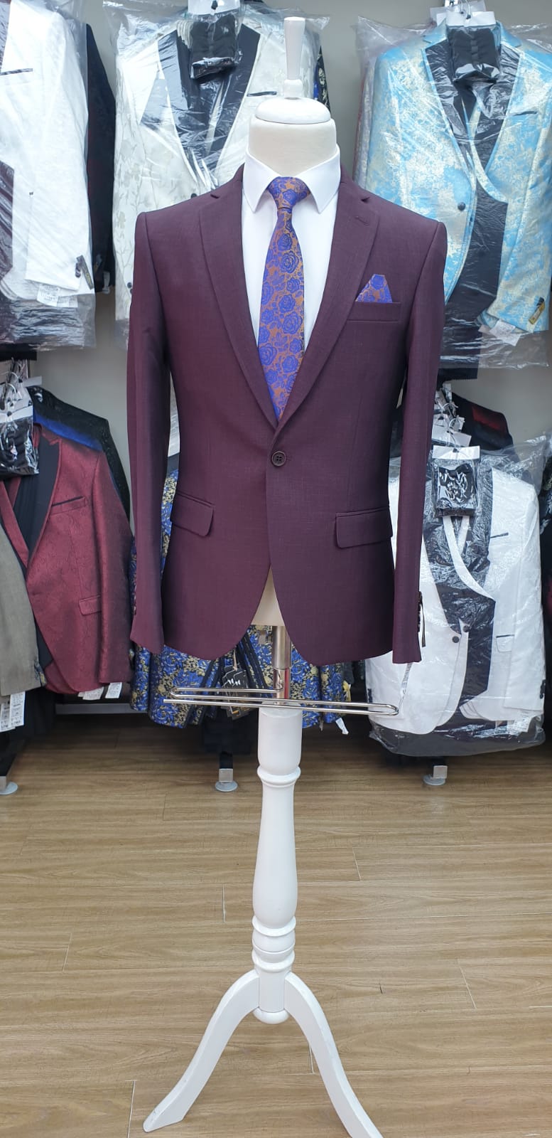 Burgundy blazer