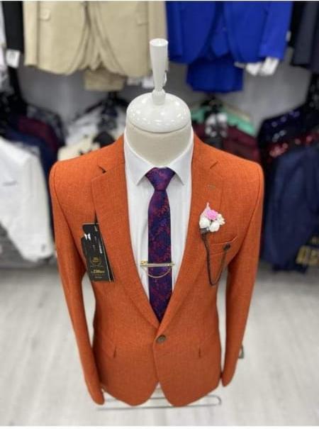 Orange blazer