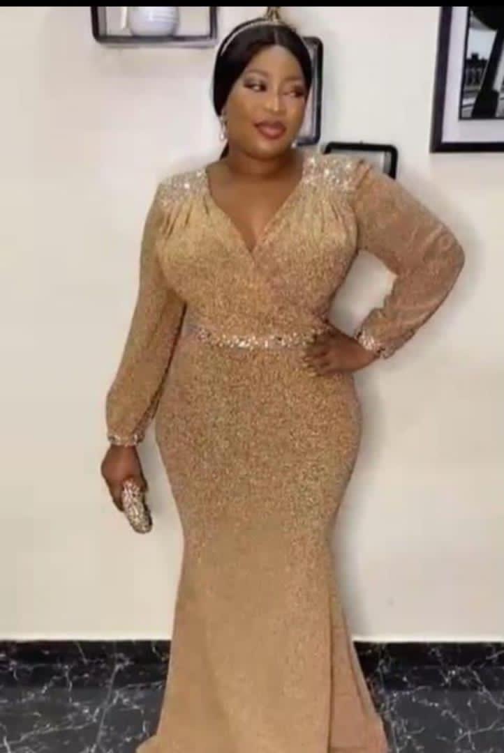 Gold dinner  dress 