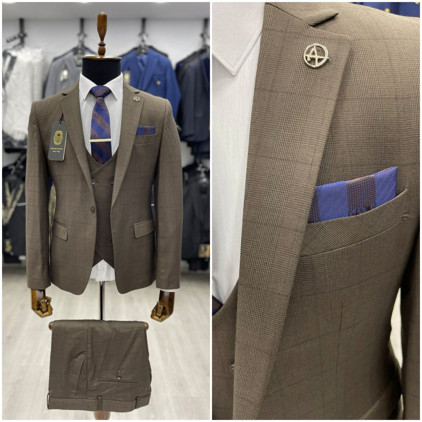Brown scotch suit