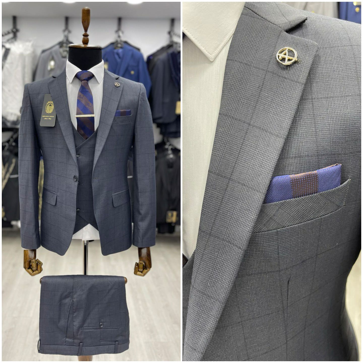 Grey scotch suit 