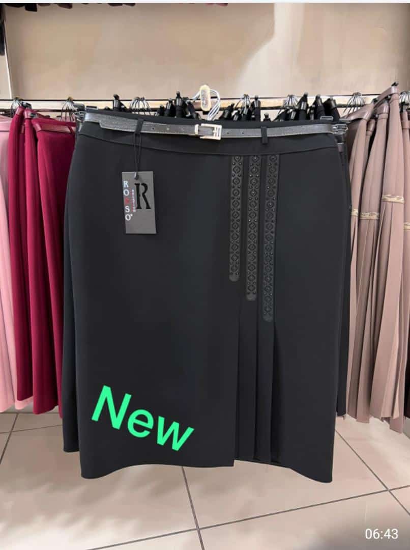 black formal skirt