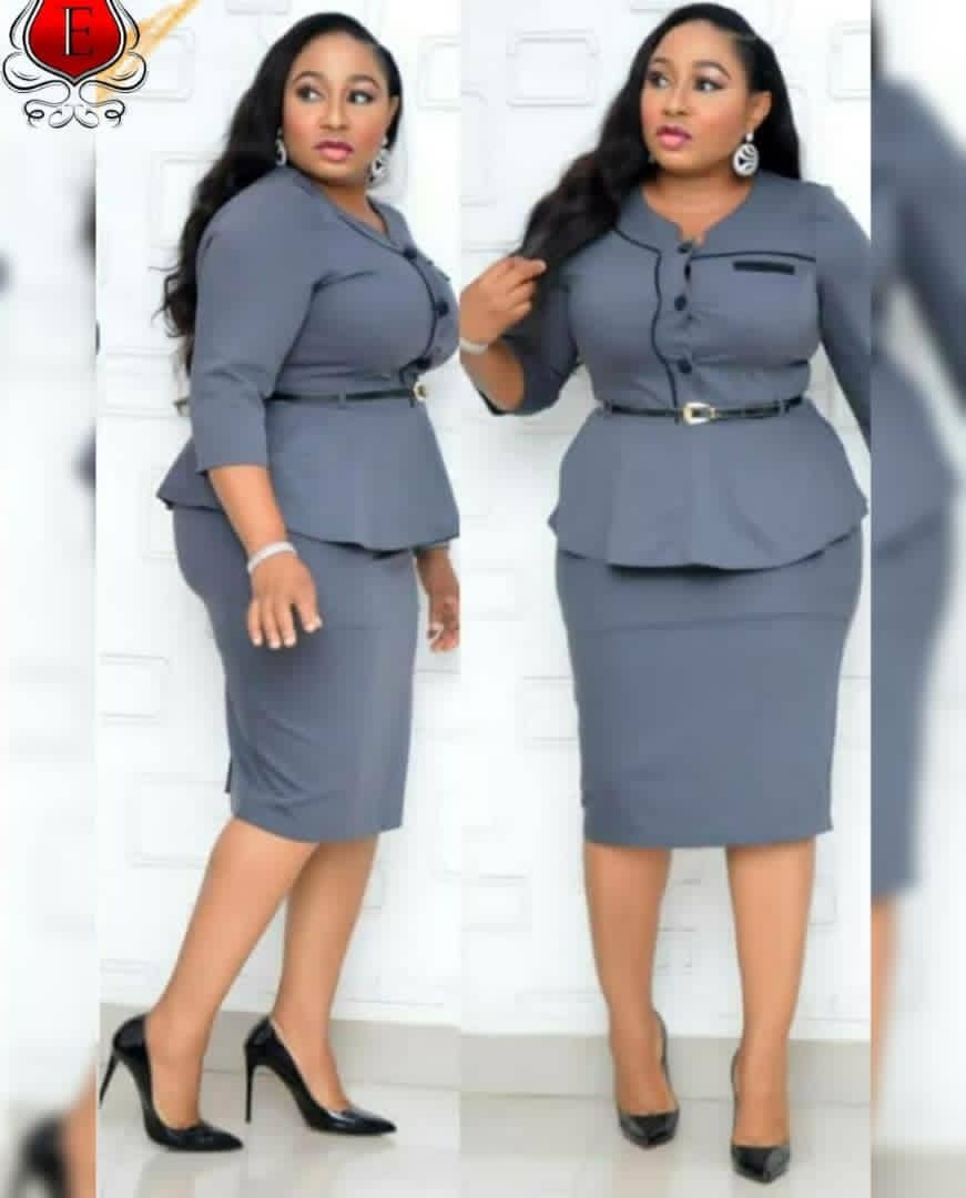Silver grey formal outfit 