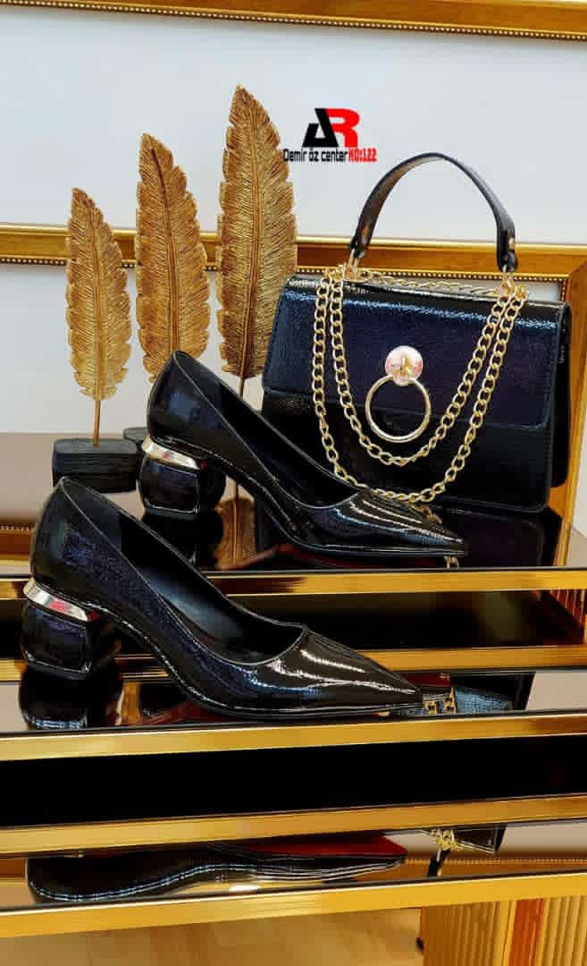 Black 2pc bag set