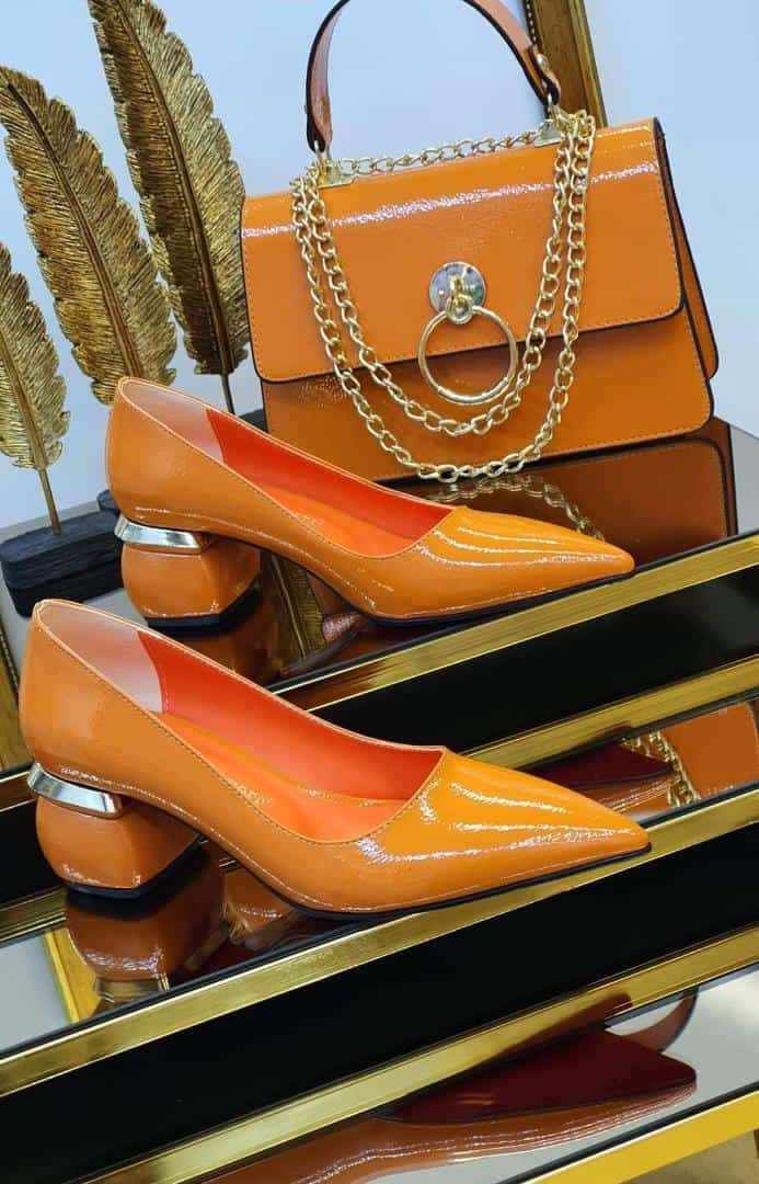 Orange 2pc bag set 