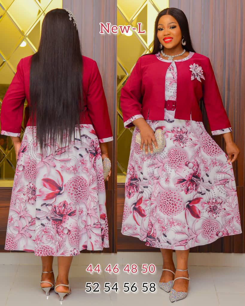 Maroon floral dress 